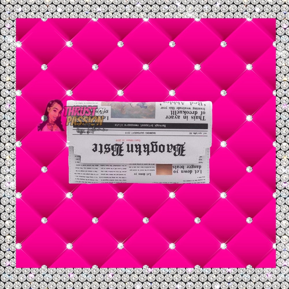News Paper Clutch